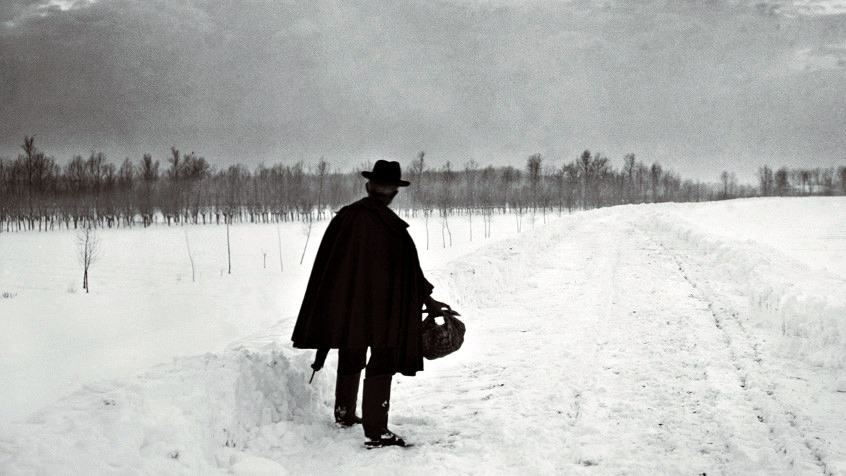 La campagna pavese innevata, anni Quaranta (2). (CHL A_25_15_2)