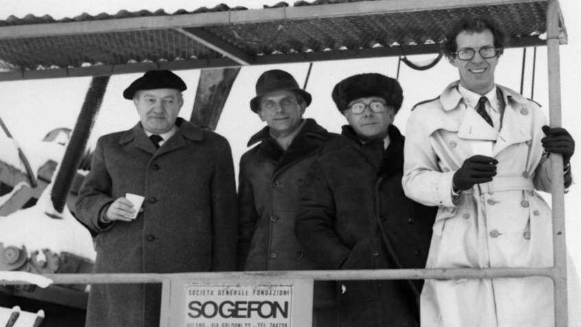Area Cravino, foto di gruppo nel cantiere, 1981  (CHL A_34_33_001)