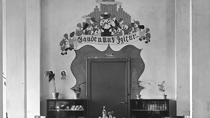 Casa dello Studente, ora collegio universitario Valla, lungoticino Visconti, mensa, post 1937 (CHL A_35_29_003)
