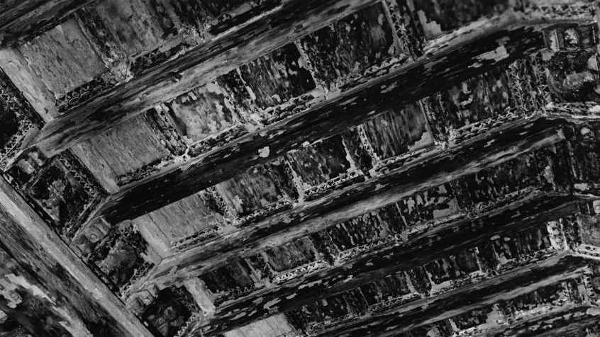 Palazzo centrale, museo archeologico, soffitto, 1949 ca. (CHL A_42_20_002)