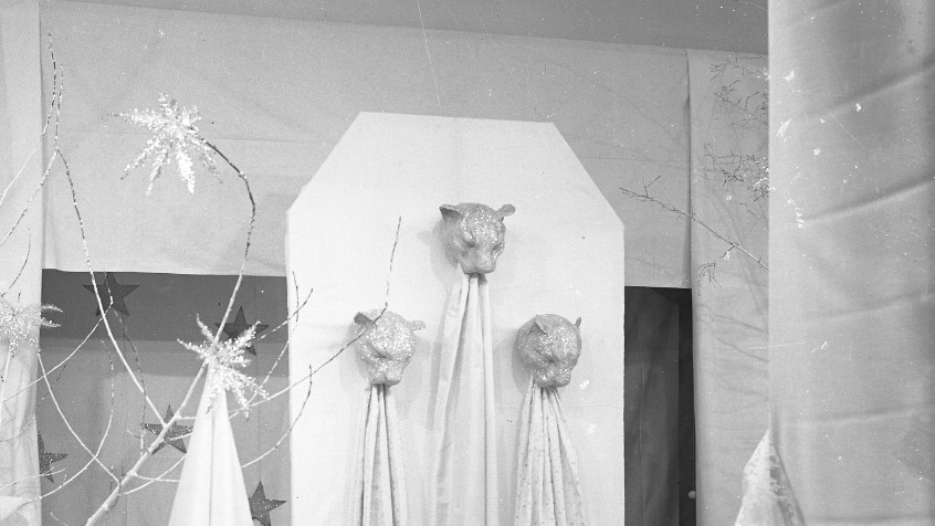 Vetrina di tessuti d'alta moda, 1950 (CHL C_34_18_001)