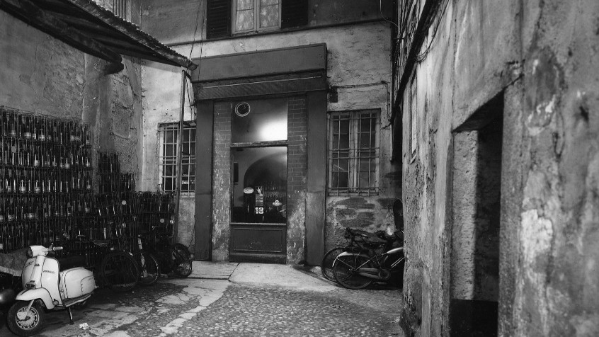 Pavia, via Beccaria 10, trattoria Beretta, marzo 1970 (CHL E_34_7_001)