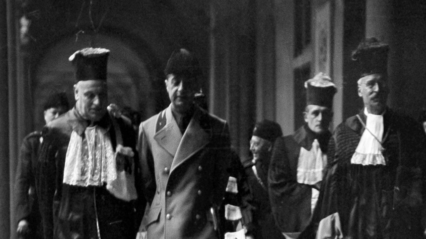 Palazzo centrale, visita del ministro Giuseppe Bottai, 8 dicembre 1937 (CHL L_78_2_001)
